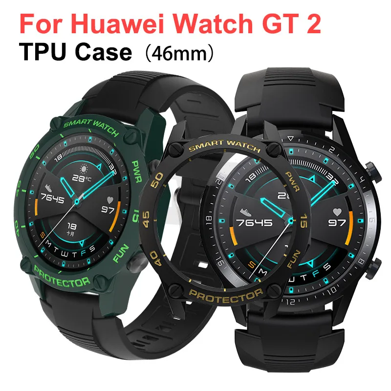 Смарт часы аксессуары защитный чехол для Huawei Watch GT2 46 мм бампер часов GT 2 Защита
