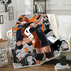 Одеяло с рисунком Аниме Haikyuu, одеяла для кровати, толстое одеяло для детей и взрослых, домашняя жизнь, пикник, путешествия, модное одеяло