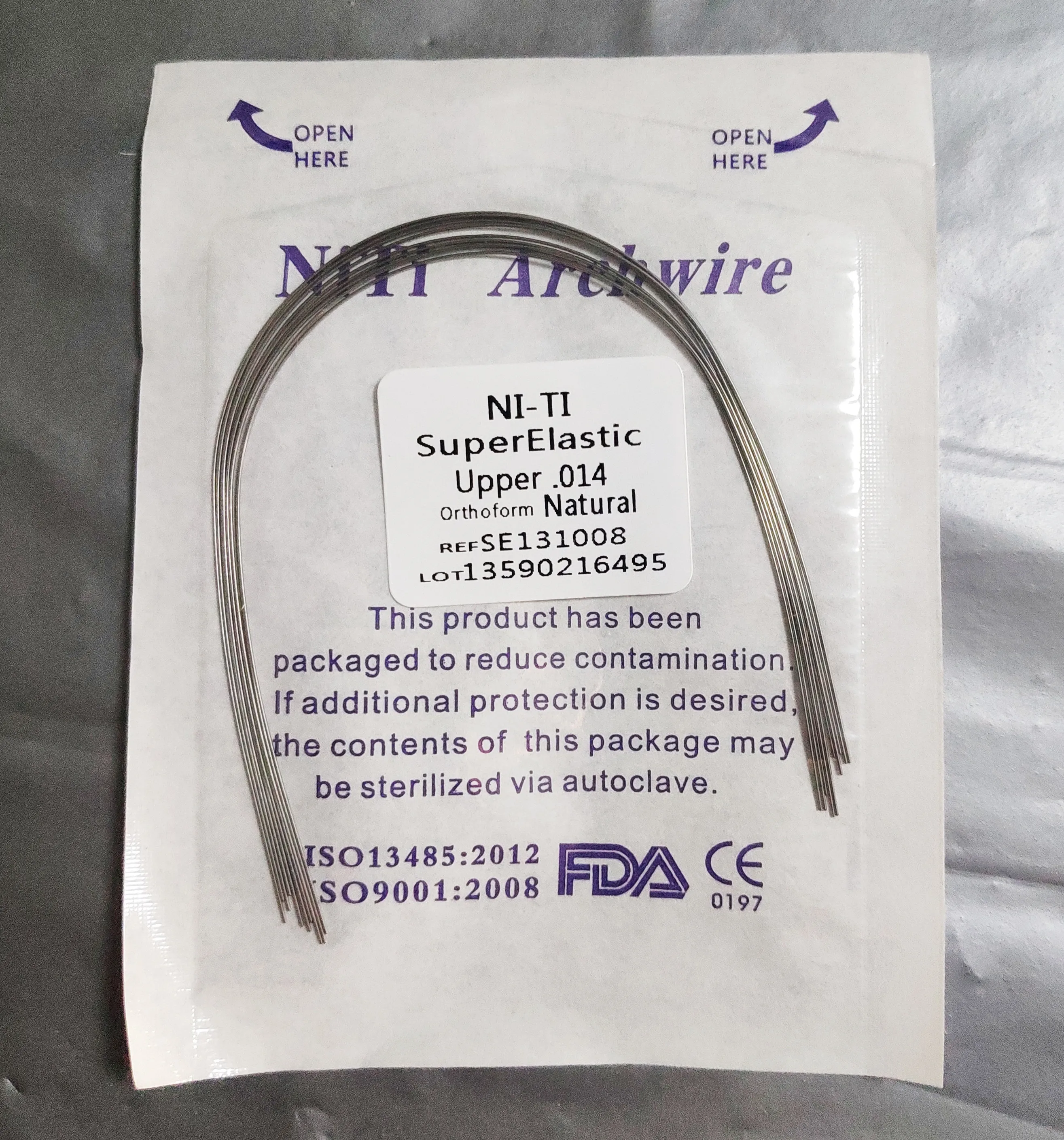 

10 Packs Round Super Elastic NITI Arch Wire Nature Form Dental Orthodontics Bows 10pcs/pack
