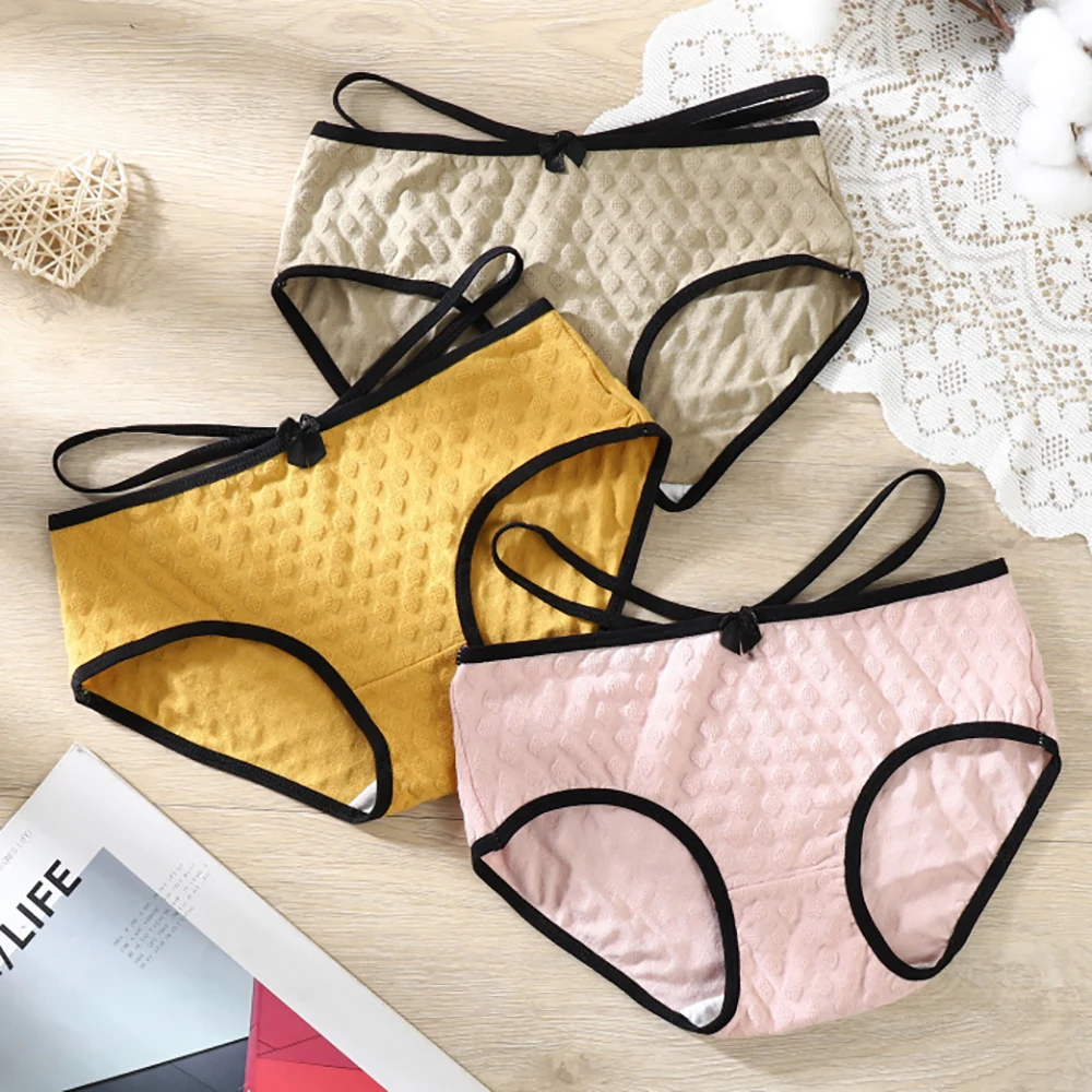 

Women Sexy Cross Strap Panties Cotton G-string Underwear Lingerie Thongs Femme Hollow Out Lady Briefs