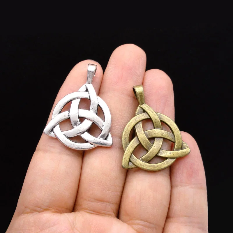 Винтажный Ирландский Узел для селтиков треугольный треугольник символ Троицы