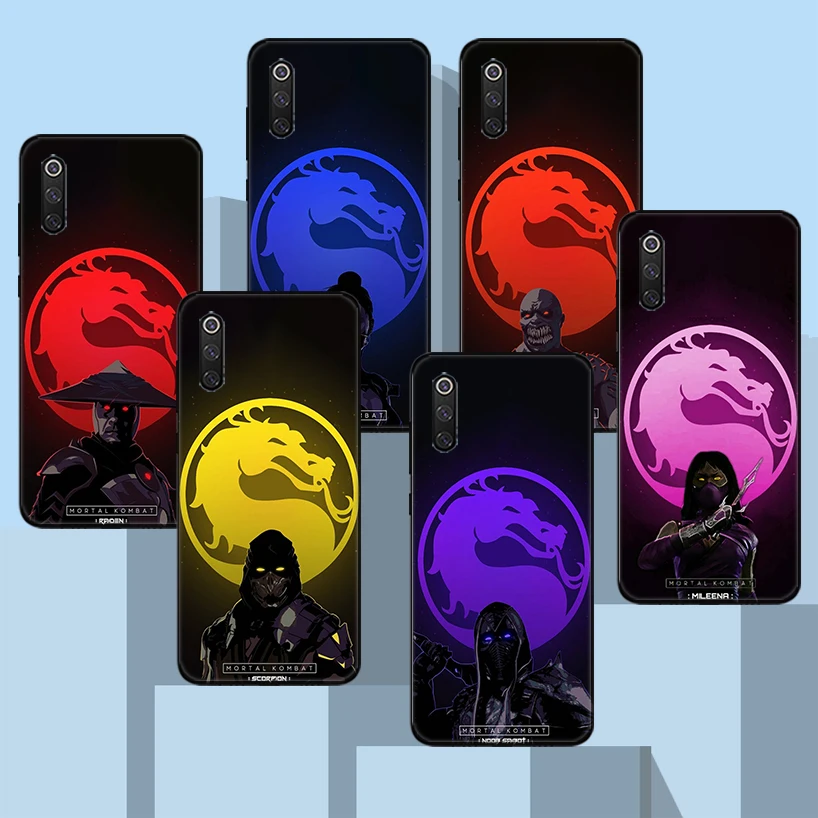 Scorpion Zero Sub Mortal Kombat Black Phone Case For Xiaomi Redmi Note 10 Pro 10S 9S 8T 7 8 9 9A 9C 9T 8A 7A 6A 5 6 Cover Capa