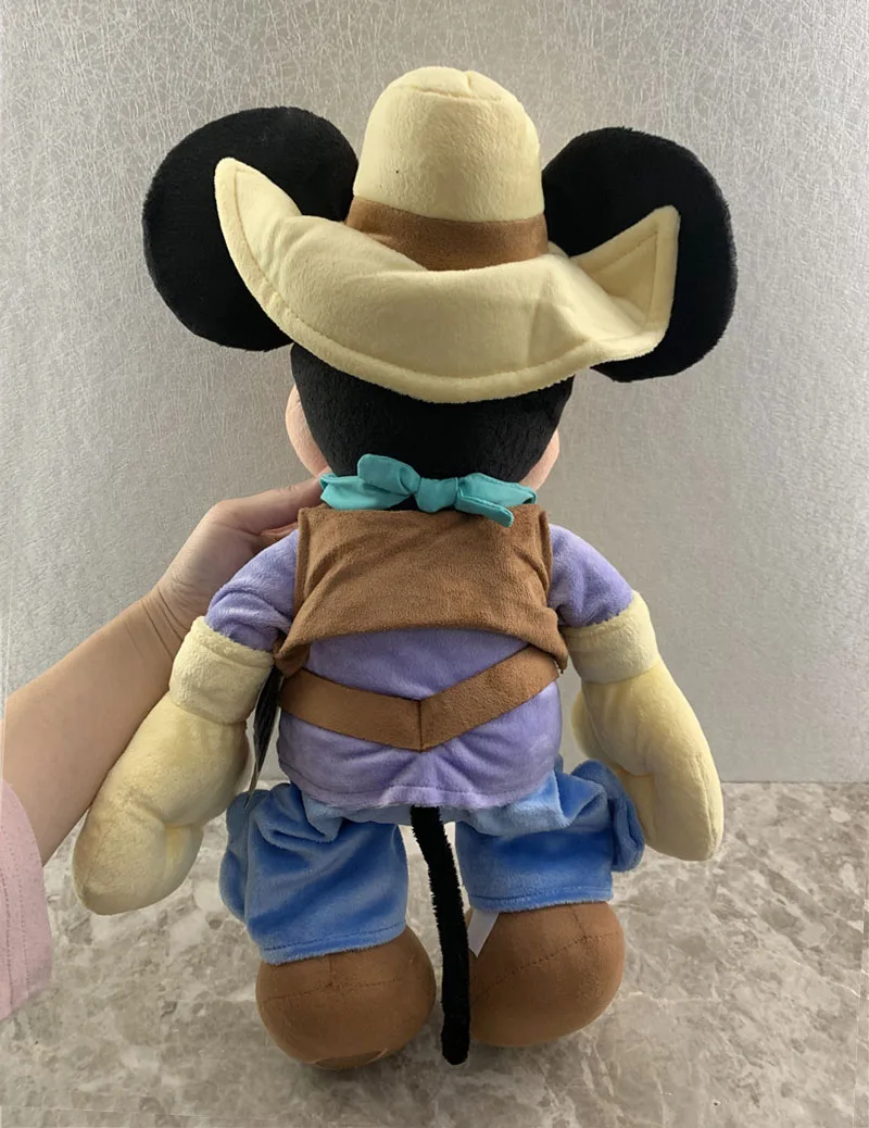 Новая ковбойская Плюшевая Игрушка Микки Мауса 45 см милые мягкие игрушки животные