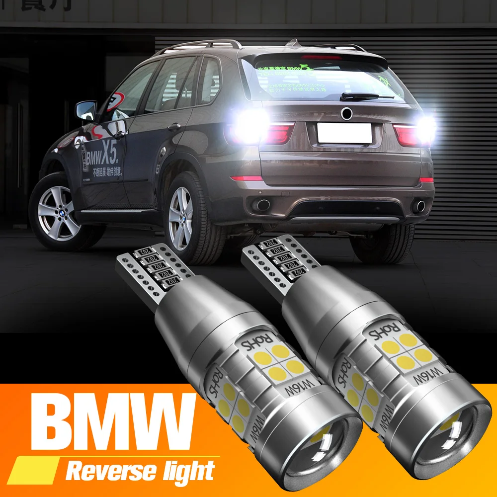 2 шт. светодиодная лампа задсветильник хода W16W T15 921 Canbus для BMW F12 F13 F06 E65 E66 E67 F01 F02 F03