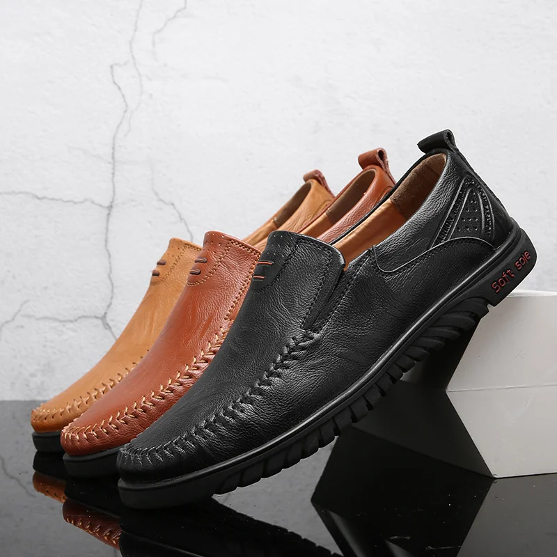 Итальянская повседневная обувь мужские лоферы Роскошные брендовые из
