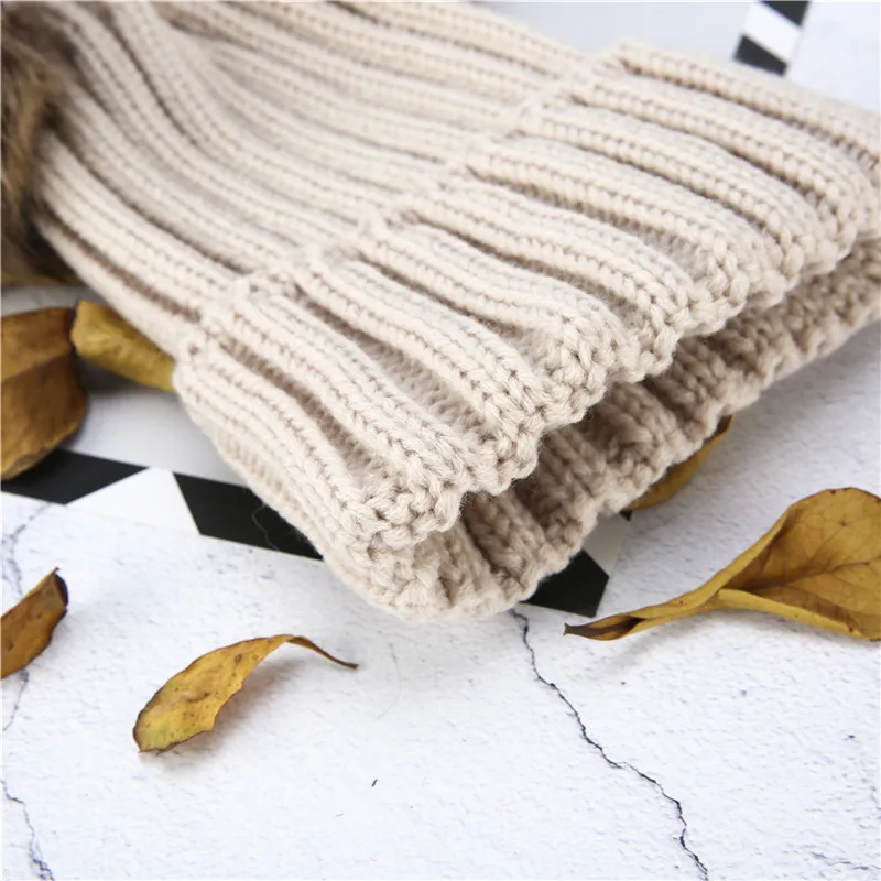 Mommy&ampMe Baby Boys Girls Winter Warm Knit Soft Beanie Hats Mother Adult Children Family Matching Pom pom Fur Ball Caps Hot sale | Детская