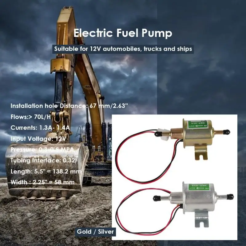 12 В встроенный Автомобильный багажник Электрический газовый топливный насос