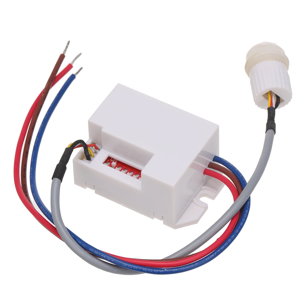 AC 220V Human Body Motion Induction PIR Infrared Sensor Switch Movement Detector Intelligent Automatic Light Time Delay | Безопасность и