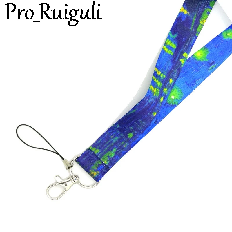 Ван Гог &quotЗвездное небо&quot шейный ремешок Ремешки удостоверение личности