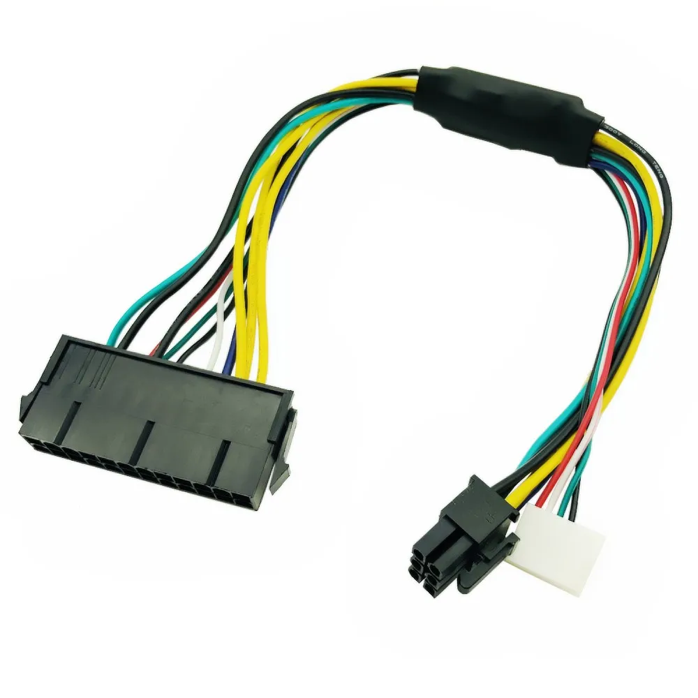 Блок питания ATX 24pin к материнской плате 2 портов 6pin адаптер PSU Питание кабель Шнур