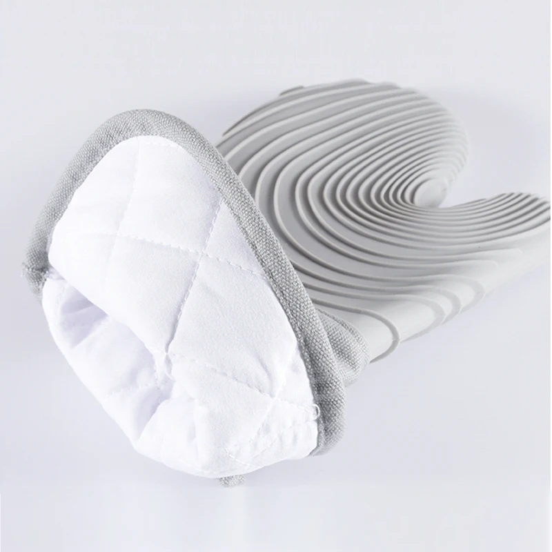 

Household Threaded Water Wave Silicone Thick Silicone Microwave Fetching Gloves with Cotton oven mitt kitchen gloves potholder
