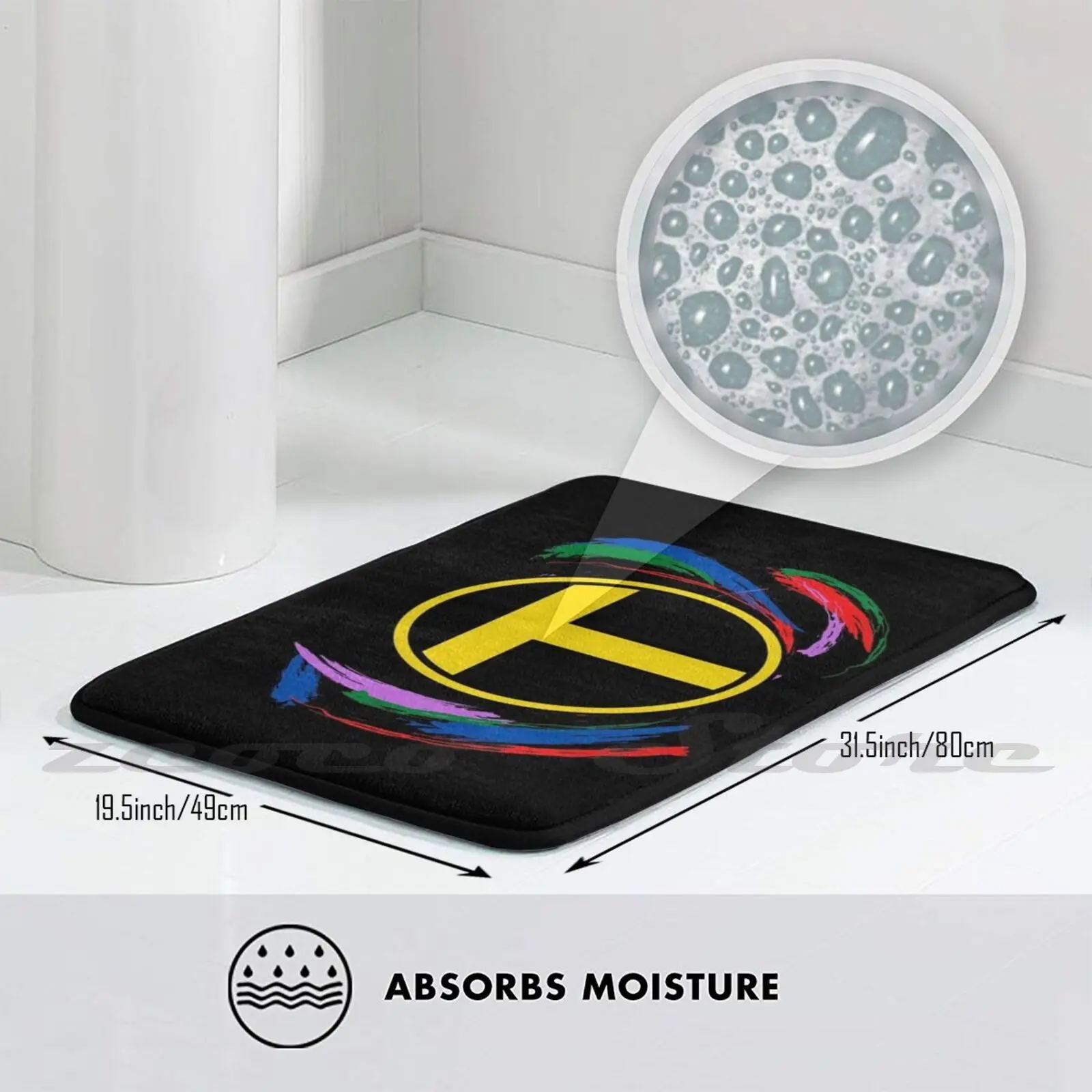 Потрясающий коврик нескользящий мягкий дверной с водопоглощением зверь мальчик