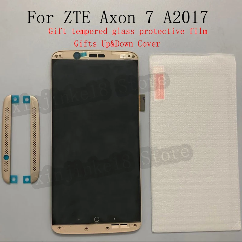 Оригинальный AMOLED ЖК дисплей 5 дюйма для zte Axon 7 кодирующий преобразователь
