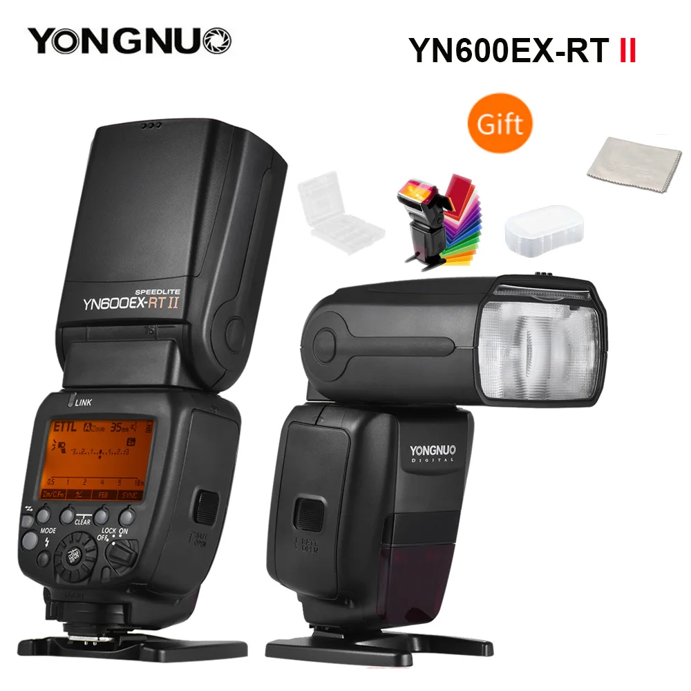 Беспроводная вспышка YONGNUO YN600EX RT II 2 4G HSS 1/8000s GN60 Master Flash Speedlite для камеры Canon 600EX