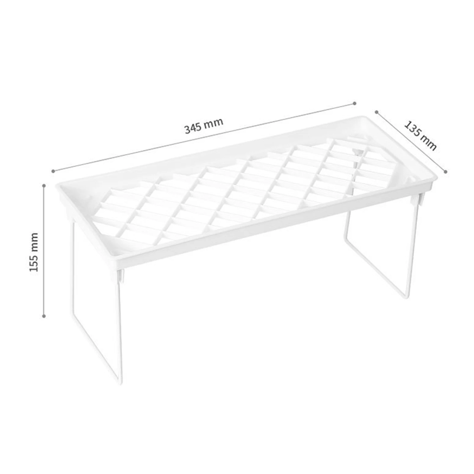 

ABS Moisture-proof Kitchen Tabletop Folding Storage Rack Multi-size Multi-purpose Shelf For Kitchen Storage tools