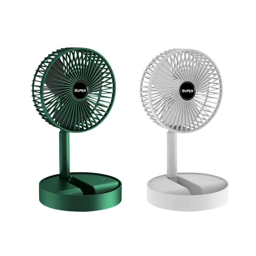 

Mini Touch Folding Telescopic Fan USB Rechargeable Floor Fan for Student Dormitory Home Outdoor Office Small Desktop Fan
