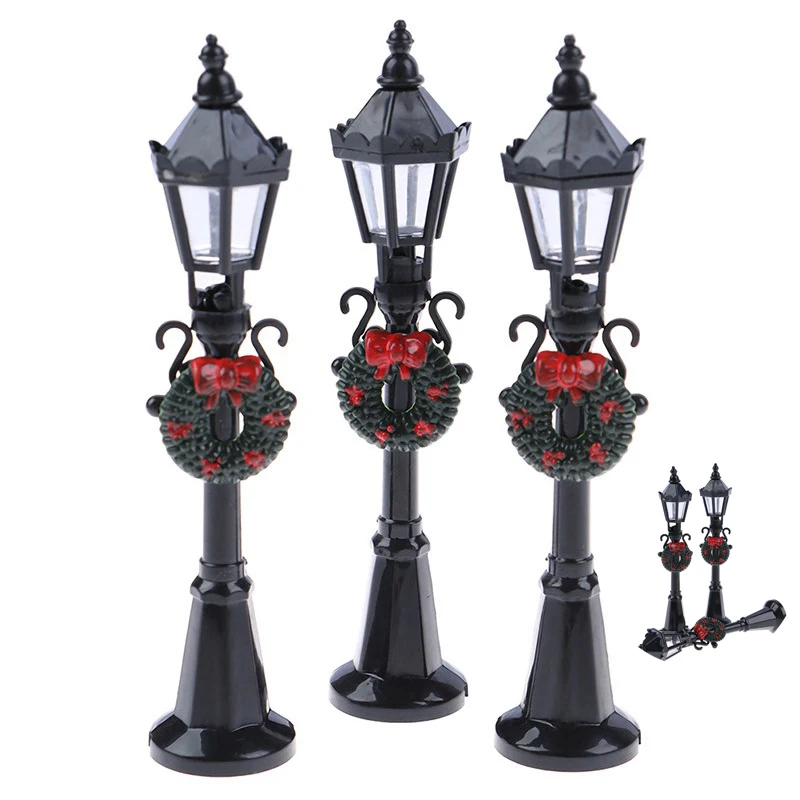 

Street Lamp Toy 1/12 Dollhouse Miniature Doll Christmas Streetlight Decor Toy