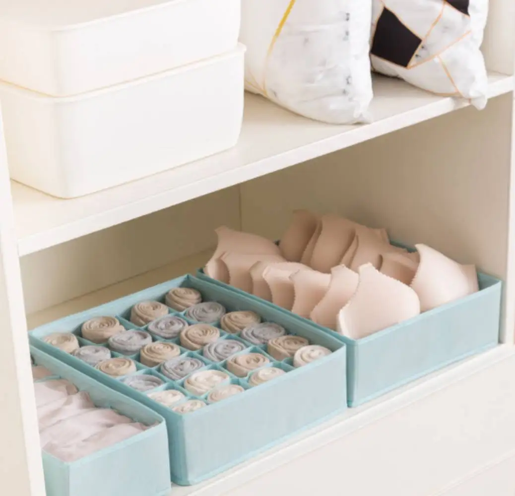 

Home Storage box Wardrobe Set Underwear Socks Foldable Compartment Bra