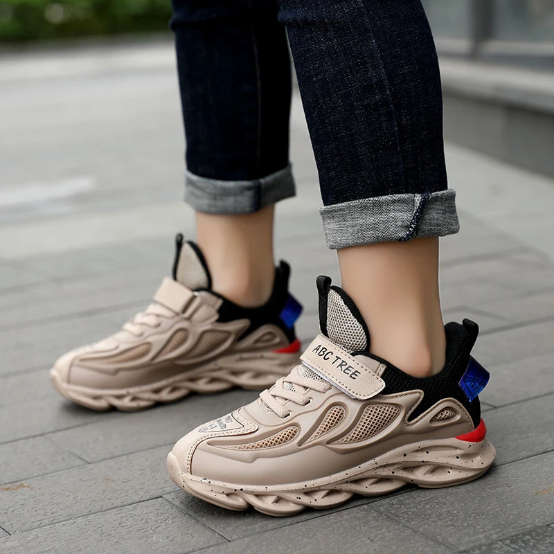 Детские кроссовки модная обувь для бега с лезвием спортивная мальчиков детские