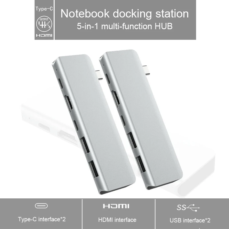 BKSCY USB C концентратор типа C для мульти USB 3,0 концентратор HDMI адаптер док-станция для MacBook Pro huawei P30/P20 USB-C 3,1 сплиттер 3 порта USB концентратор