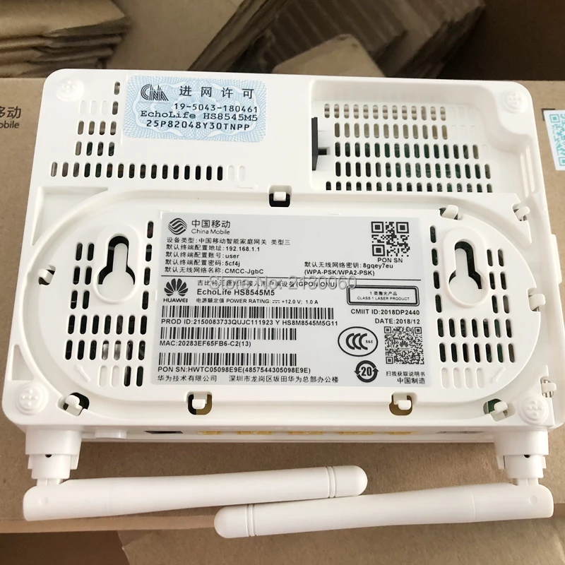 Бесплатная доставка мини маршрутизатор Huawei HS8545M5 GPON ONU ONT 1GE + 3FE 1TEL USB Wifi английская