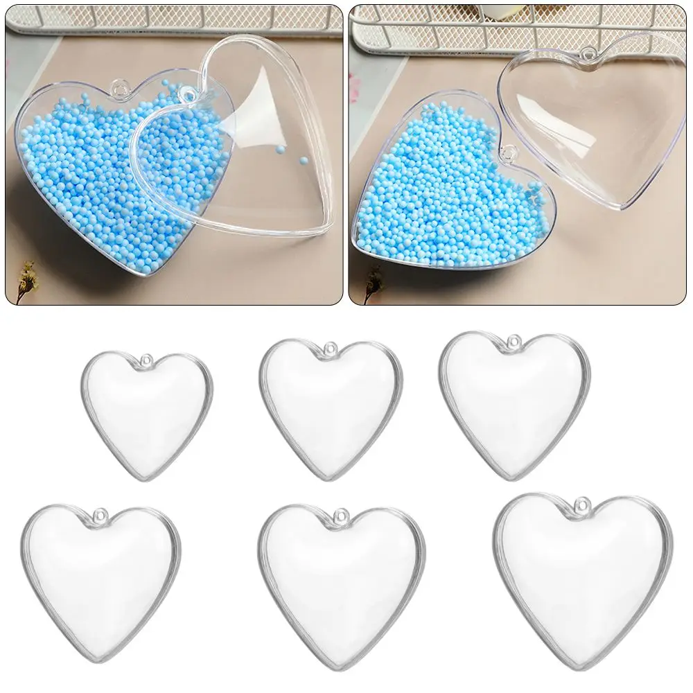 

Heart Shape Candy Box Packaging DIY Clear Plastic Bath Bomb Mould Acrylic Mold