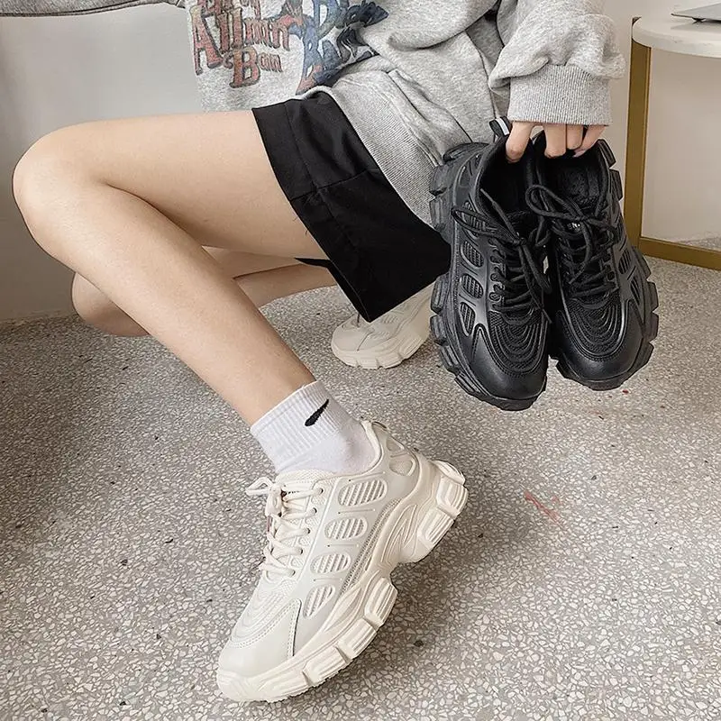 

2021 Platform Sneakers Woman Fashion Running Shoes for Women Chunky Sneakers Women Baskets Woman Shoes Ladies Casual Sneaker New