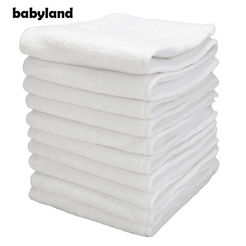 50pcs Babyland Baby Diaper Inserts Nappy Absorbents Microfiber inserts For Normal Pocket Diapers 3-Layers Microfiber Liners