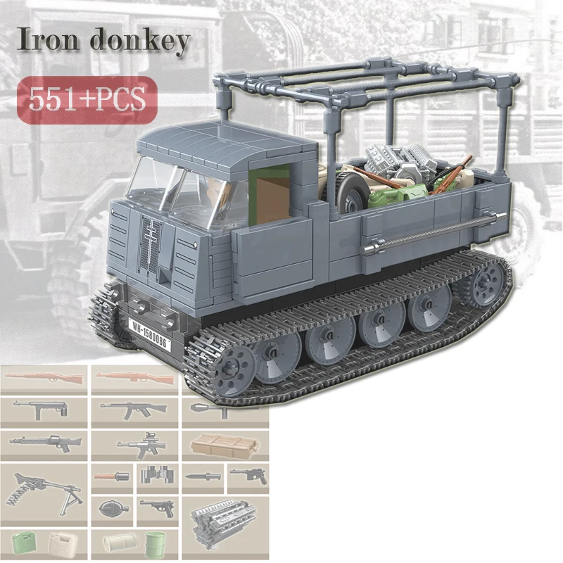 551 шт. Военный танк немецкая наполовину отслеживаемая машина солдат полиция