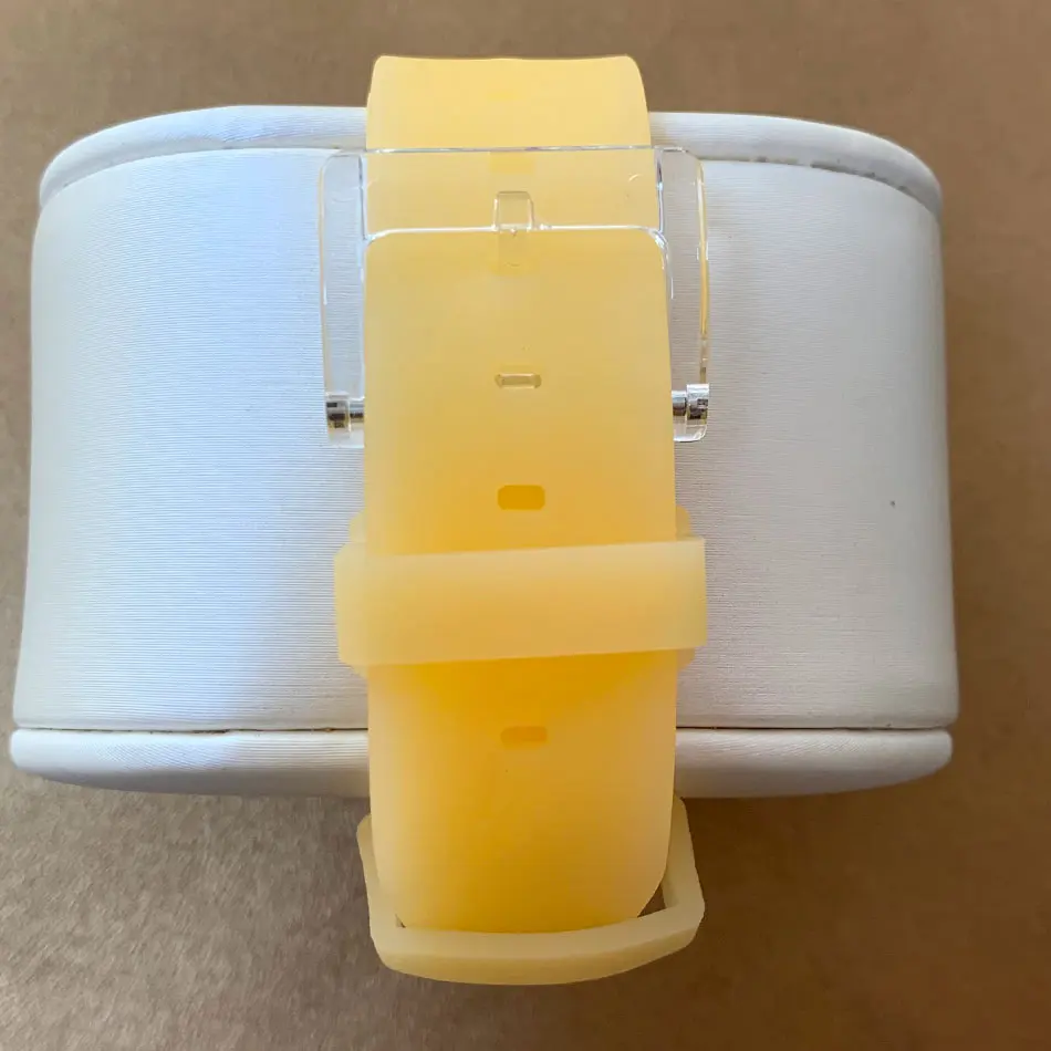 40mm Watch Quartz Movement Acrylic Case Japanese Silicone Strap 2115 Green Luminous Dial Multiple Color Options | Наручные часы