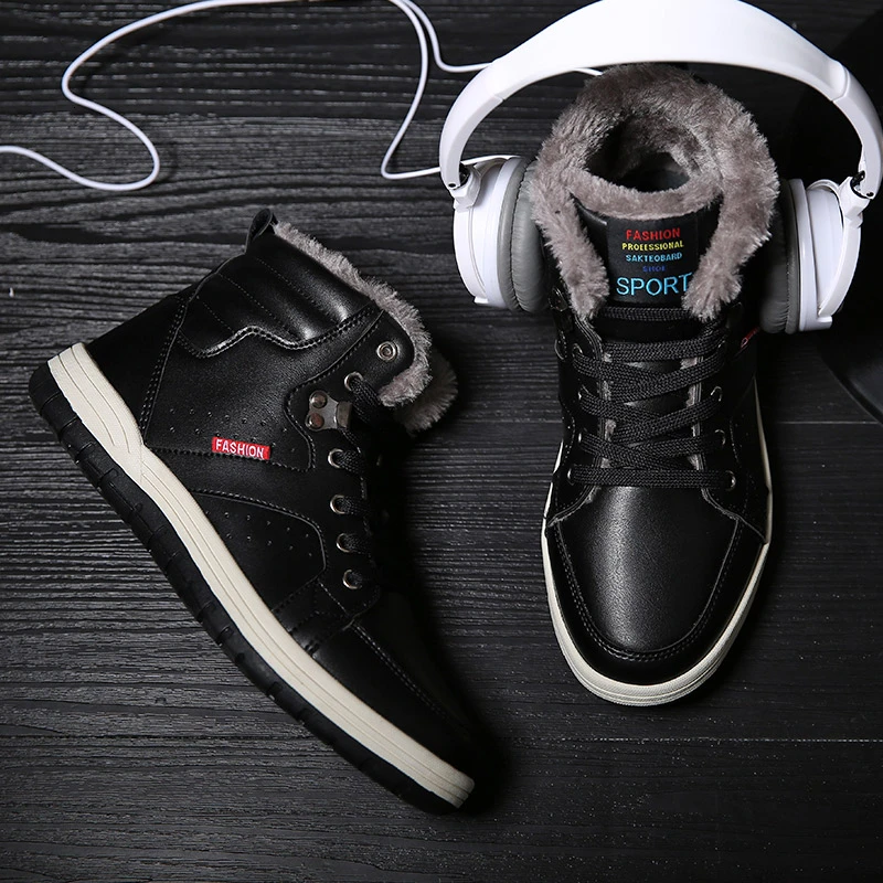 FLARUT/Мужская зимняя обувь Водонепроницаемые Нескользящие мужские уличные