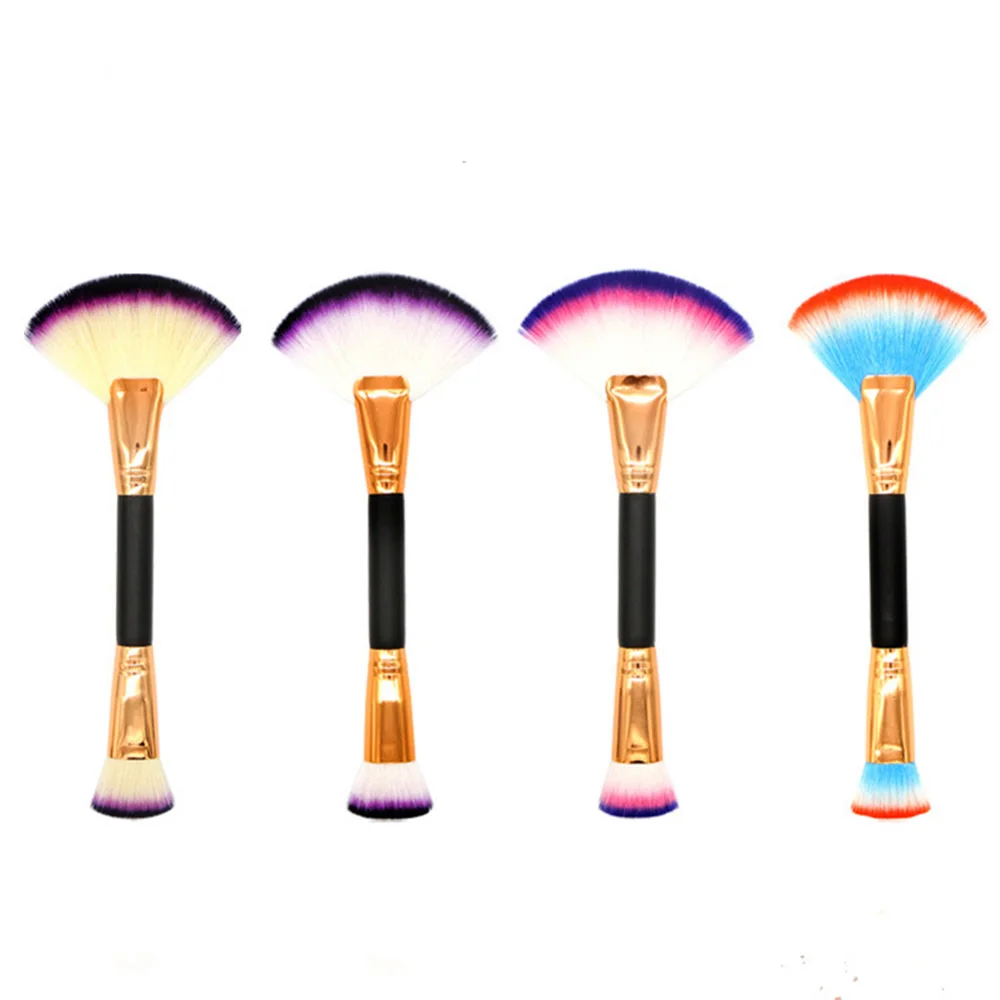 1 шт. 4 цвета двухсторонняя кисть для декоративной косметики Румяна лица основы