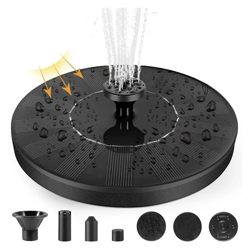 

Водяной фонтан на солнечной батарее, насос для садового бассейна, полива пруда, уличные плавающие насосы с солнечной панелью для фонтанов, у...