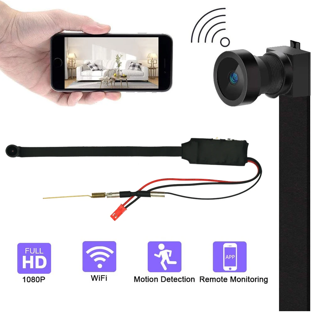 1080P DIY портативная широкоугольная Wi Fi мини камера видеонаблюдения микро