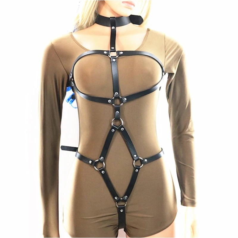 

Sexy Body Harness Belt Bondage Lingerie Set Women Body Bondage Hollow Out Bra Garter Belts Adjustable Size Suspenders