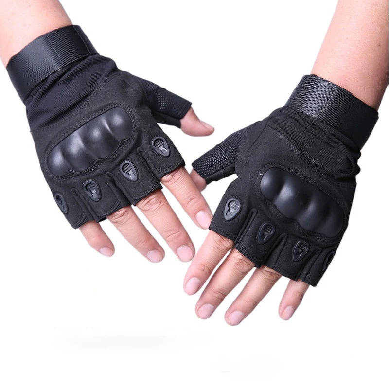 

Russian Special Forces Half-finger Gloves Male Outdoor Sports Wolf Tactical Training Army Non-slip Wear-resistant Fitness Riding
