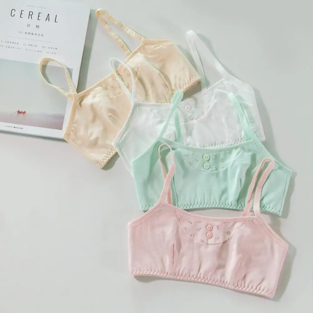 2019 высококачественный жилет для девочек бюстгальтер из хлопка спортивный