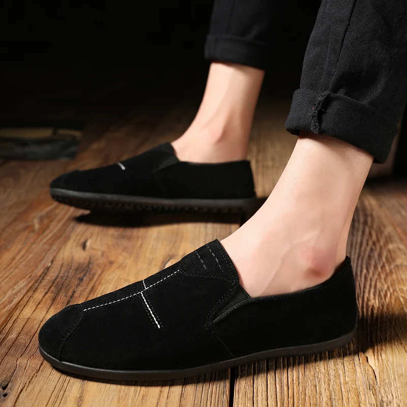 

Tenis Masculino Men Loafers Shoes Casual Leather Patchwork Moccasins Male Flats Shoes Luxury Fashion Slip On Driving Shoes I