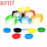 id 125khz em4100 tk4100 read only silicone waterproof wristband rfid token tag access control card many color select 1pcs