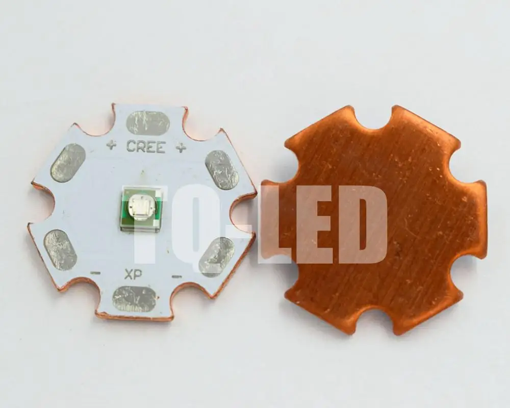 

50pcs/lot Cree XPE XP-E Blue 450-455nm 460-470nm Green 530-535nm 3.5W High Power LED Emitter on 8mm/12mm/14mm/16mm/20mm PCB