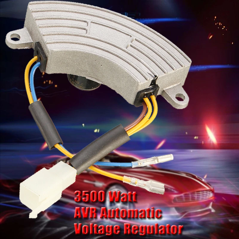 3500W 250V 220 мкФ 6 проводов генератор AVR Регулировка автоматического Напряжение