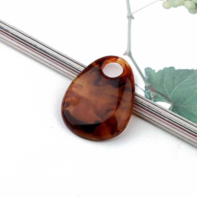 brown zongse 10 шт. классические серьги-капли украшения из смолы подвески для ювелирных изделий сделать Висячие Серьги Ожерелье Подвески DIY аксессуары для рук F752 - Окраска металла: brown zongse