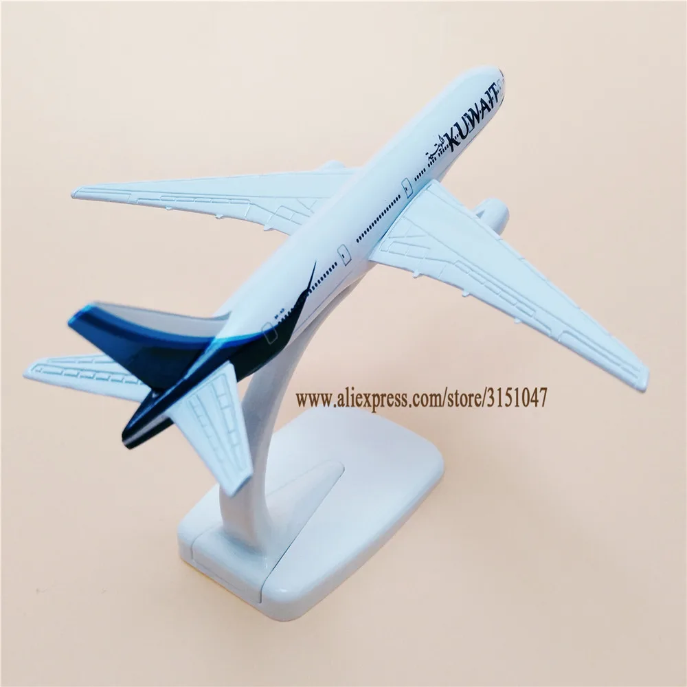 Модель самолета 16 см авиа Кувейт авиалинии Боинг 777 B777 модель из металлического