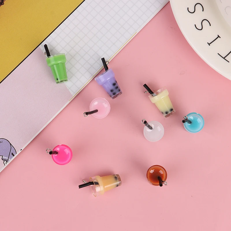 

New 5pcs 1:12 Dollhouse Miniature Milk Tea Drinks Cup Food Drink Pretend Play Toys Random