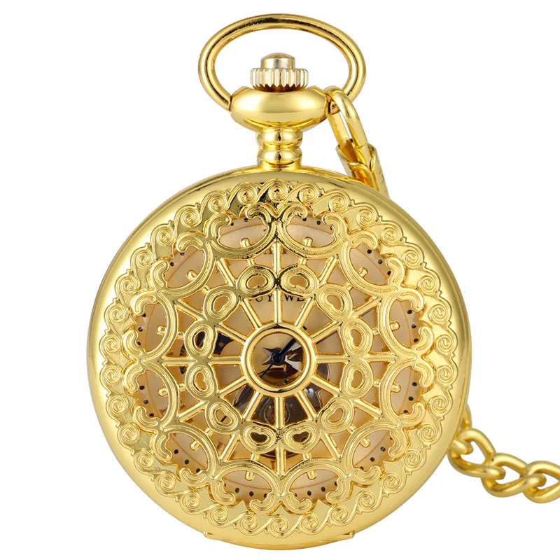 

Antique Hollow Spider Web Pendant Clock Skeleton Hand Winding Mechanical Pocket Watch Roman Numerals Display Pendant Chain Gift