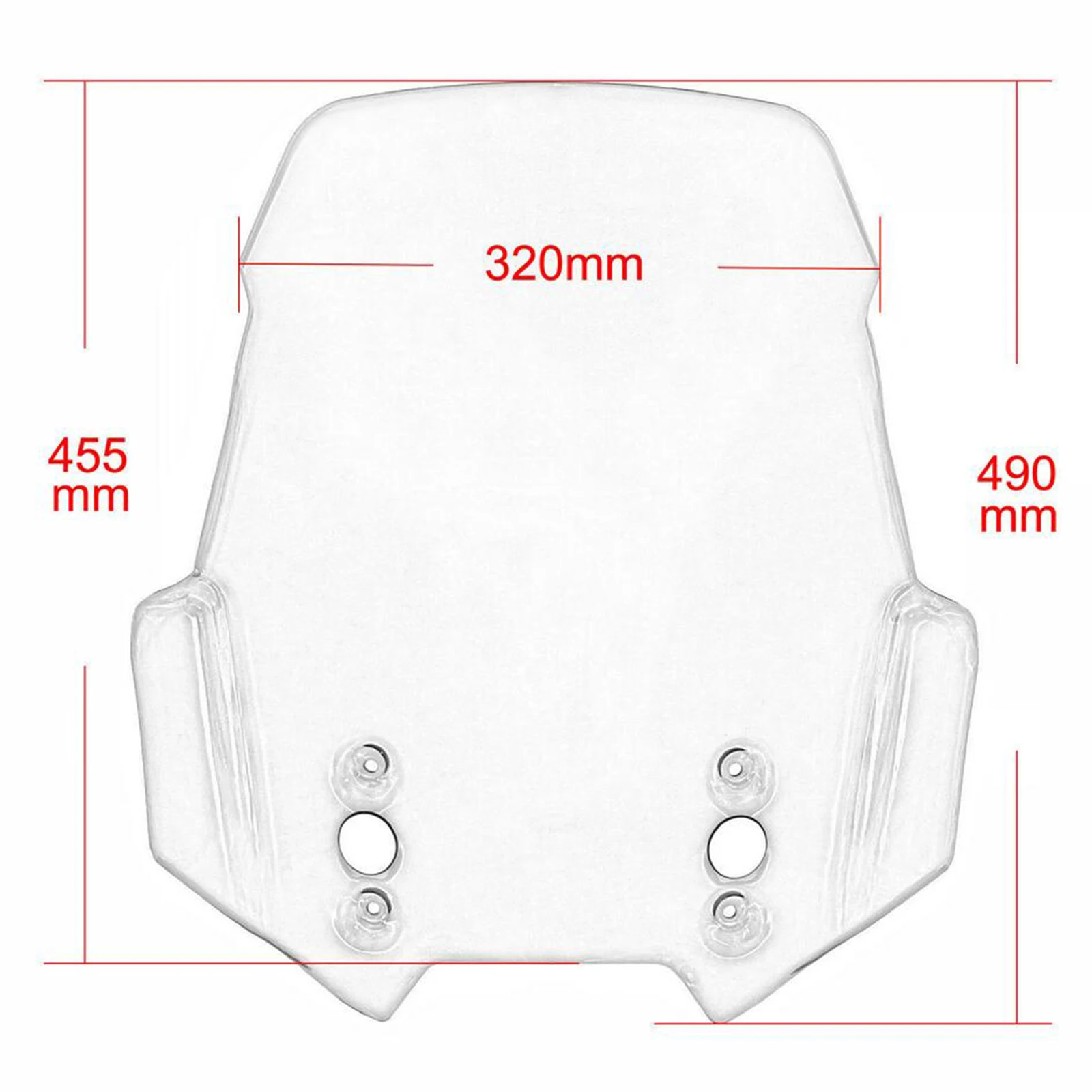 

1Pcs Windscreen Windshield Wind or for Kawasaki 650 1000