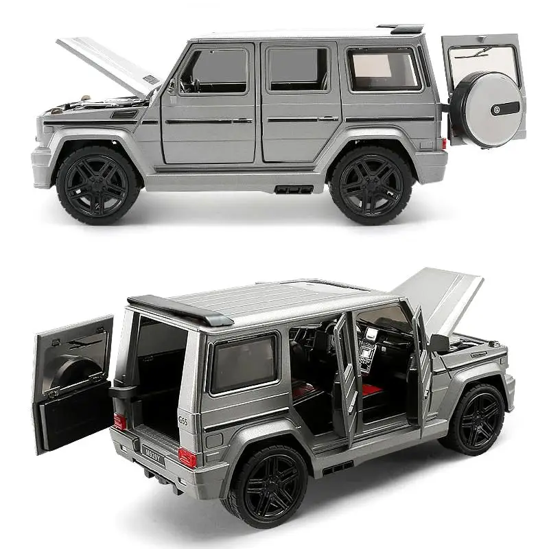 

1:24 Alloy Car Model Collective Big G65 Toy Vehicle (M929Y/ M923Y) New Vesion Matte Black / White /Grey Painting Open Doors