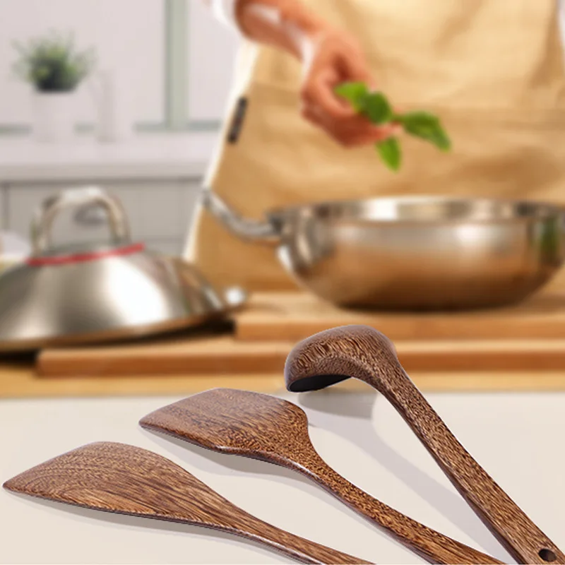 Двухсекционный японский стиль большая Деревянная антипригарная сковорода с