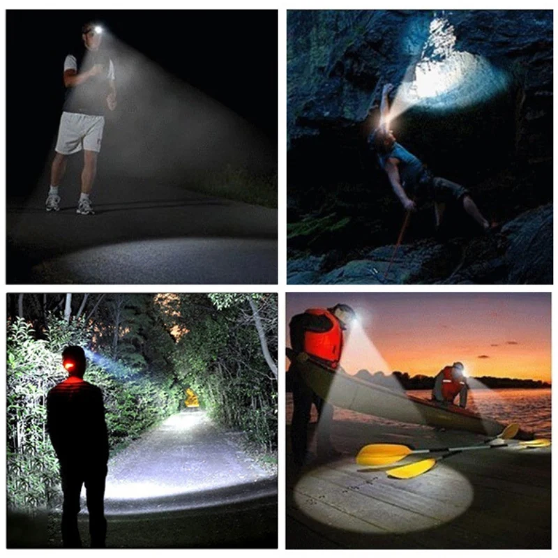 

Super Bright LED Headlamp Waterproof Headlight Rechargeable Adjustable Sports Camping Hiking Fishing Headlight0.