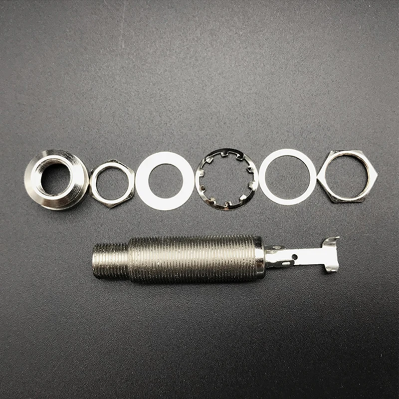 Гитарный концевой разъем 6 35 мм штекерные розетки резьбовой цилиндер гитарный